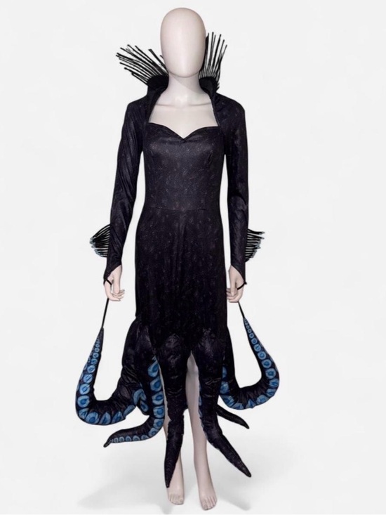 Disney Other - Disney Ursula Black Tentacle-Accent Long Sleeve Halloween costume size medium